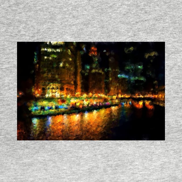 The Chicago River at Night by bgaynor